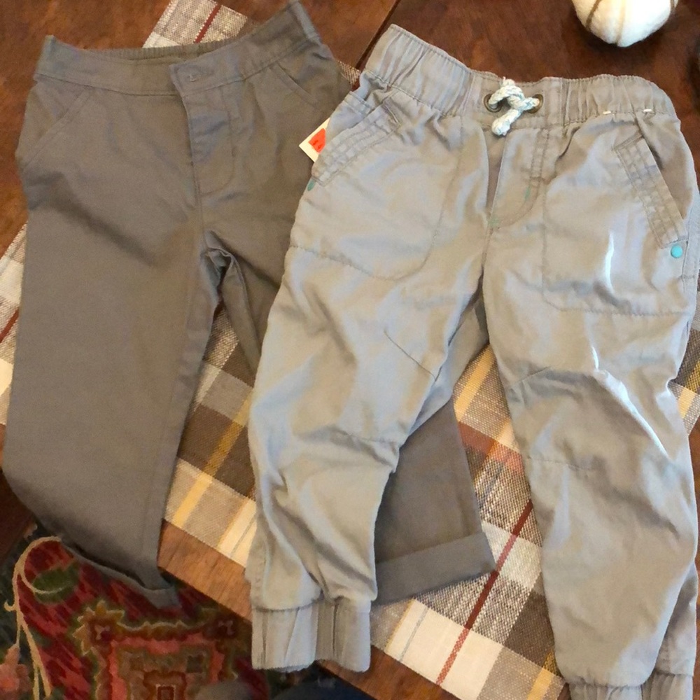 Two pair gray pants 18-24 mo